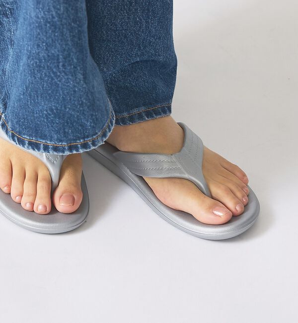 Rouge vif「【ISLAND SLIPPER / アイランド・スリッパ】EVA トングサンダル」|サンダル|シルバー
