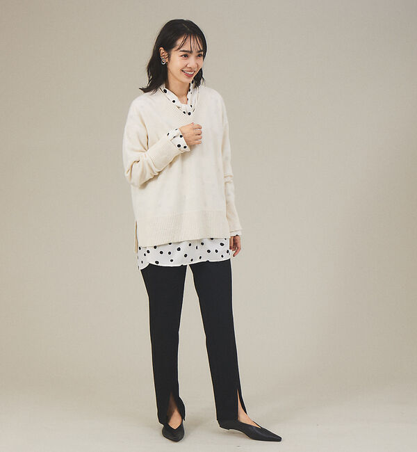 qualite「ウォームツイルスリムスリットパンツ」|その他|