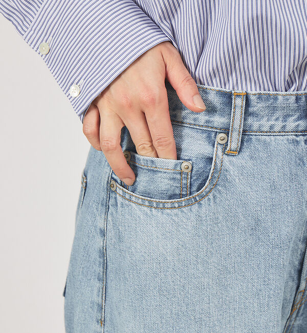 qualite「【e&times;qualite】ワイドデニム」|デニム|