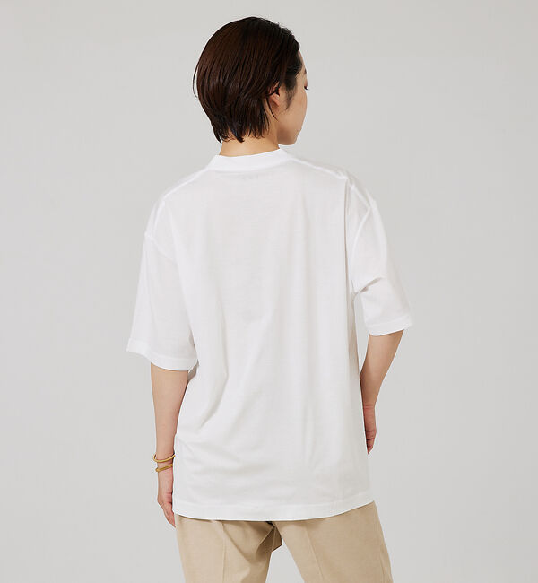 qualite「【three dots】シルキーペーパーコットンT」|Tシャツ・カットソー|