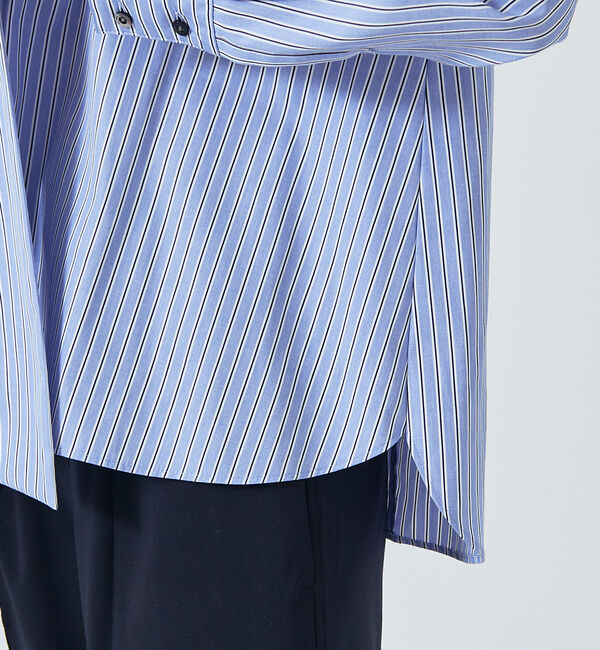 qualite「ファインブロードボウタイシャツ」|シャツ・ブラウス|