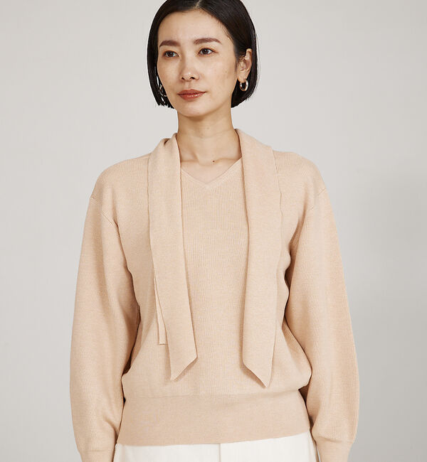 qualite「2WAYボウタイニット」|ニット・セーター|