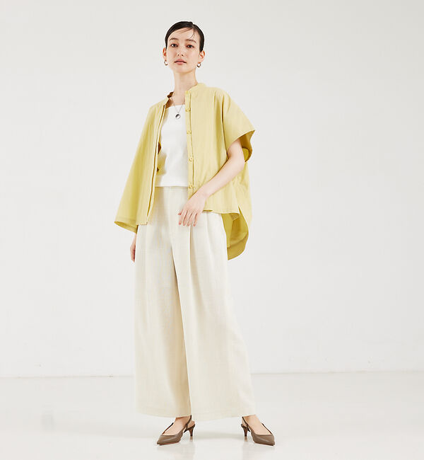 qualite「【セットアップ対応】カラミツイードワイドパンツ」|その他|