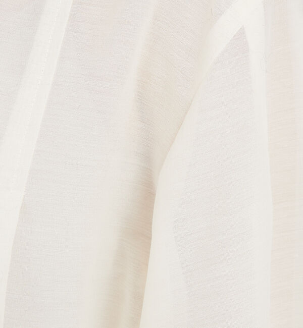 qualite「ボリュームスリーブシアーブラウス」|シャツ・ブラウス|