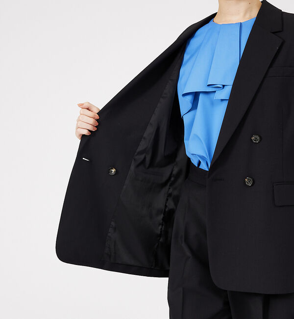 qualite「ウールトロダブルボタンジャケット」|その他|