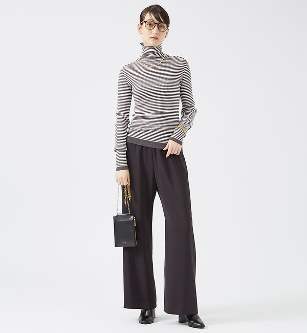 qualite「スライトラスターレギンスパンツ」|その他|ブラック