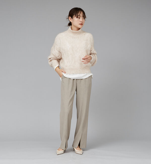 qualite「【WEB限定】2WAYストレッチセンターベンツパンツ」|その他|