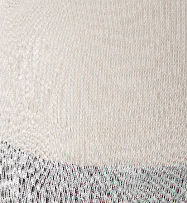 qualite「シャイニーリブニット」|ニット・セーター|