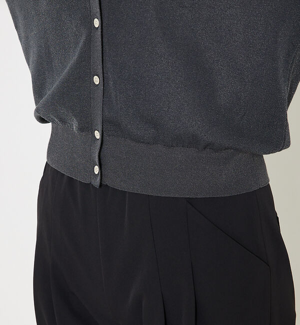 qualite「コットンナイロンハイゲージニットカーデ」|カーディガン|