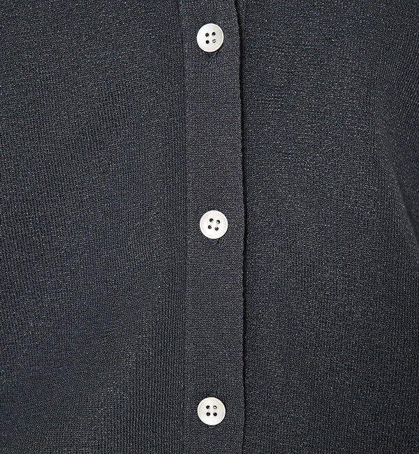 qualite「コットンナイロンハイゲージニットカーデ」|カーディガン|