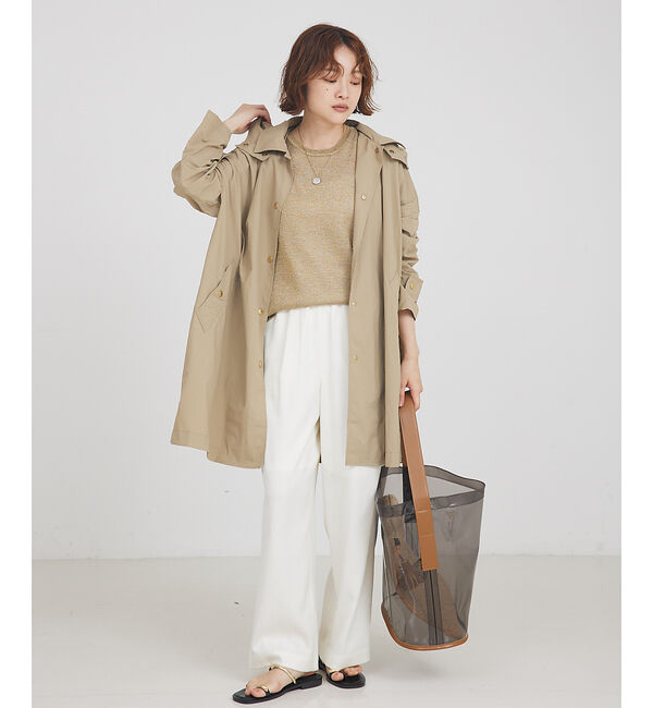 qualite「【Traditional Weatherwear】レインコート」|傘|ダークベージュ