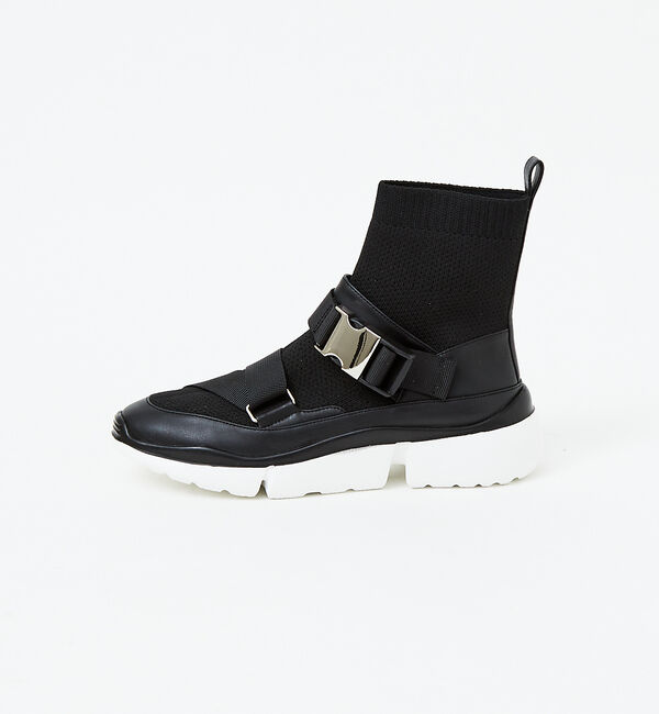 AU BANNISTER「ダブルベルトニットスニーカー」|スニーカー|