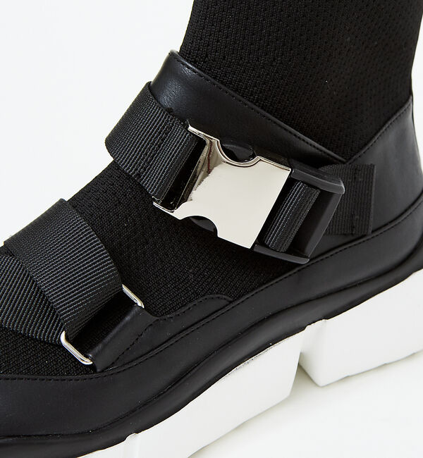 AU BANNISTER「ダブルベルトニットスニーカー」|スニーカー|