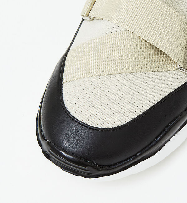 AU BANNISTER「ダブルベルトニットスニーカー」|スニーカー|