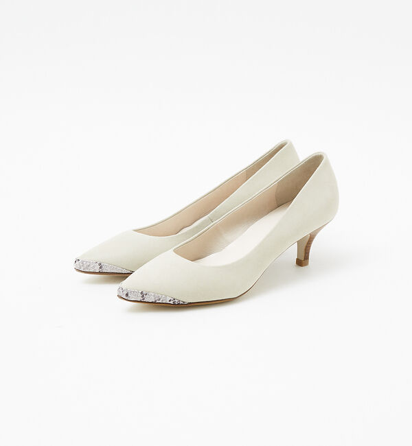 AU BANNISTER「【伝説のベストセラー】ポインテッドラインパンプス」|パンプス|アイボリー