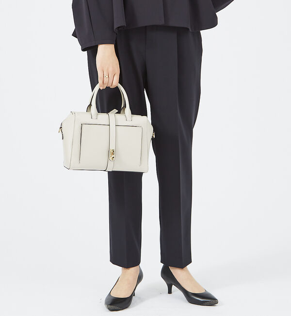 LOWELL things「Classy／レザー2wayボストンバッグ」|ハンドバッグ|