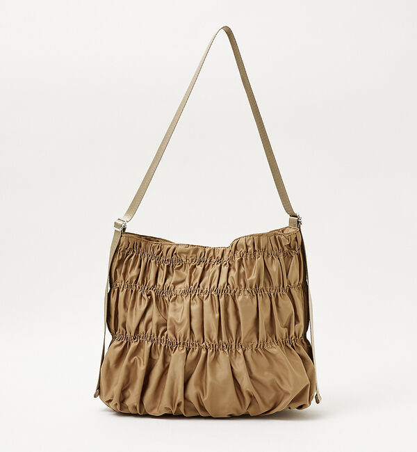 LOWELL things「●SOEUR/シャーリングテープショルダー」|ショルダー・メッセンジャー|ベージュ