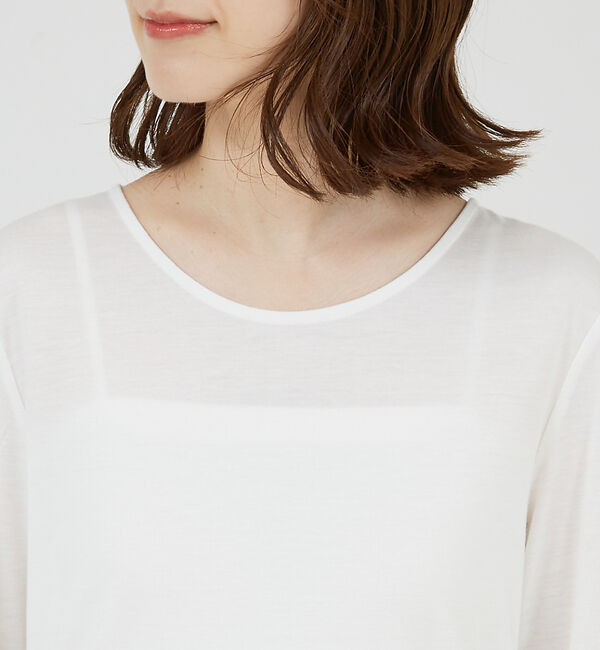 abahouse mavie「袖切替えベルスリーブレイヤードインナー」|Tシャツ・カットソー|