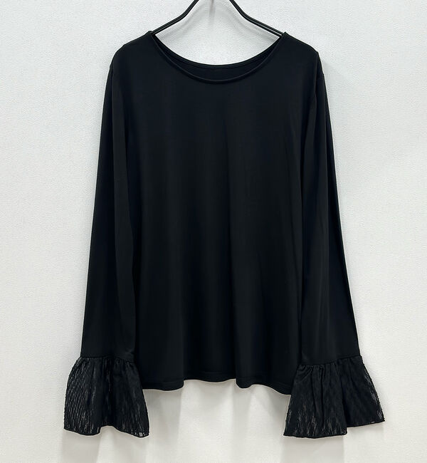 abahouse mavie「袖切替えベルスリーブレイヤードインナー」|Tシャツ・カットソー|