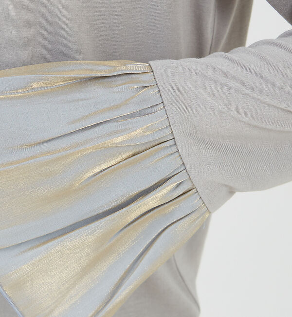 abahouse mavie「袖切替えベルスリーブレイヤードインナー」|Tシャツ・カットソー|