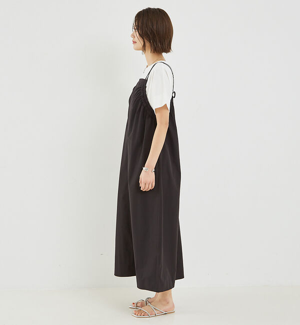 abahouse mavie「【大人のいちまんワンピ】ギャザーキャミワンピ」|ジャンパースカート|