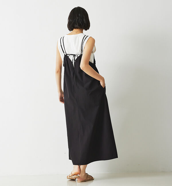 abahouse mavie「【大人のいちまんワンピ】ギャザーキャミワンピ」|ジャンパースカート|