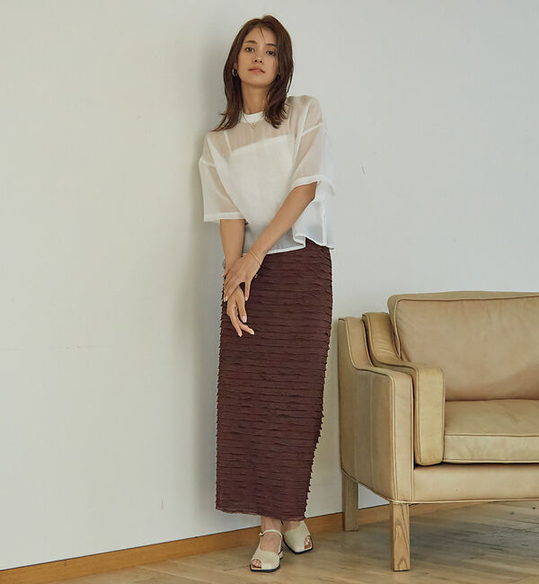 abahouse mavie「フリルティアードスカート」|スカート|