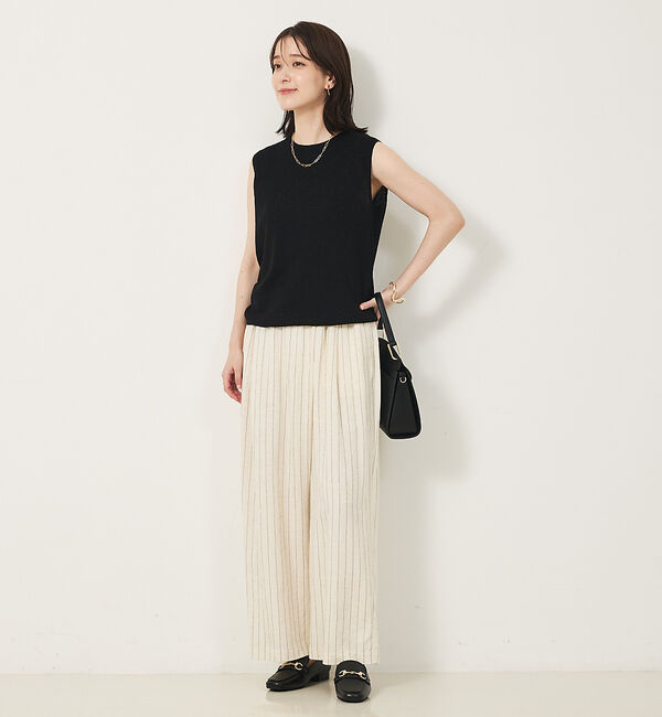 abahouse mavie「ウォッシャブルラメノースリプルオーバー」|ニット・セーター|