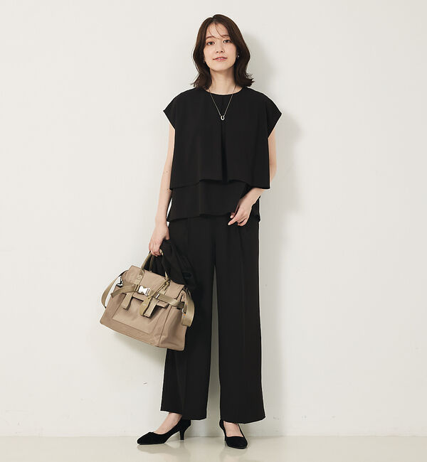 abahouse mavie「【エニデイカセット・サマー】ジョーゼットタックフレアーブラウス」|シャツ・ブラウス|