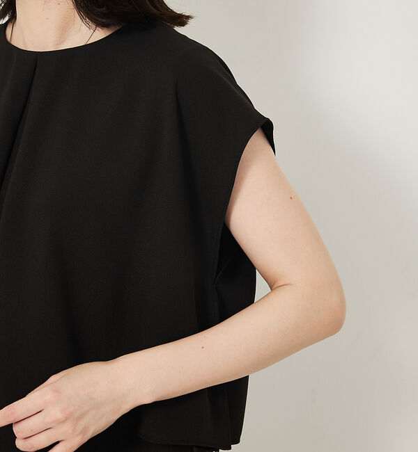 abahouse mavie「【エニデイカセット・サマー】ジョーゼットタックフレアーブラウス」|シャツ・ブラウス|