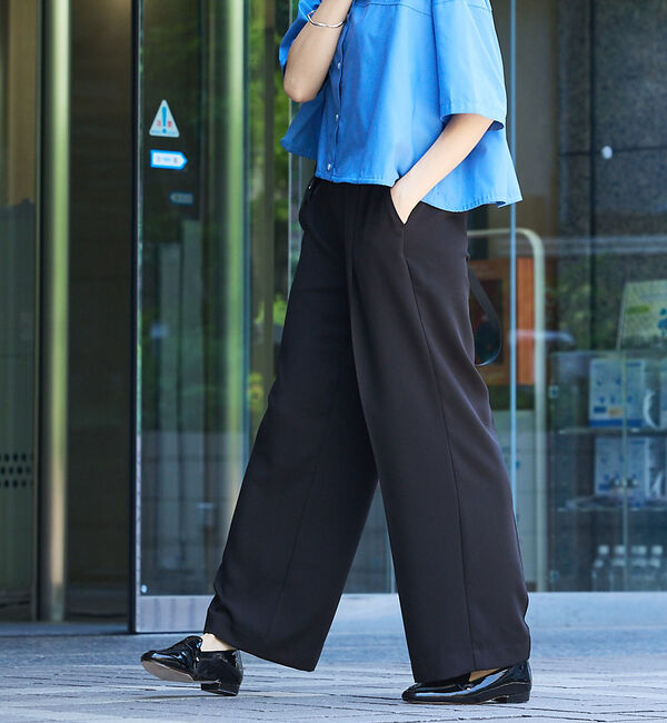 abahouse mavie「【エニデイカセット・サマー】ジョーゼットストレートパンツ」|その他|