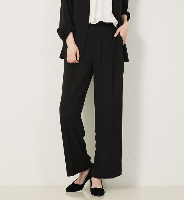 abahouse mavie「【エニデイカセット・サマー】ジョーゼットストレートパンツ」|その他|