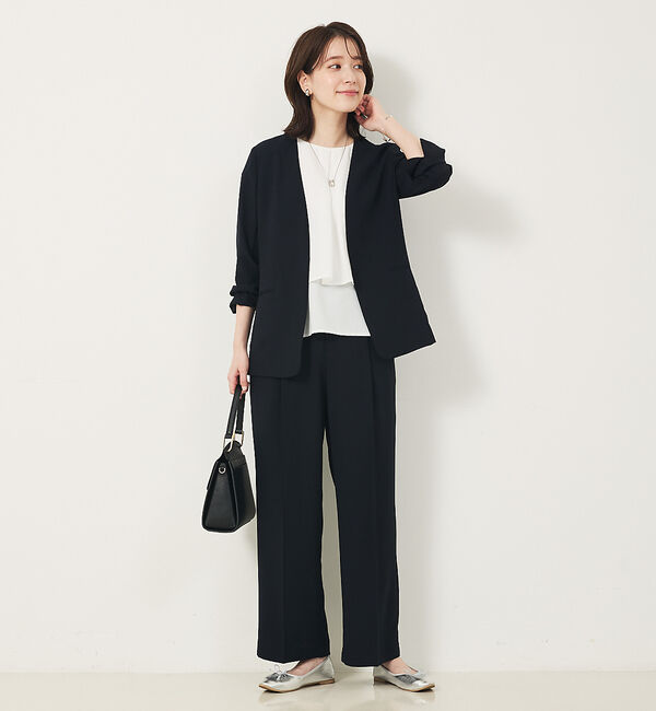 abahouse mavie「【エニデイカセット・サマー】ジョーゼットストレートパンツ」|その他|