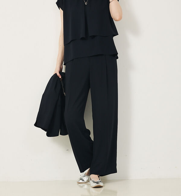 abahouse mavie「【エニデイカセット・サマー】ジョーゼットストレートパンツ」|その他|