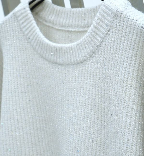 abahouse mavie「ラメスパンコールゆるニット」|ニット・セーター|