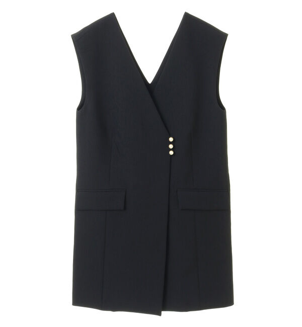 TIARA「パールボタンベスト」|ベスト・ジレ|