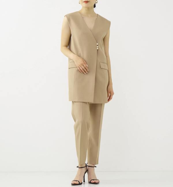 TIARA「パールボタンベスト」|ベスト・ジレ|