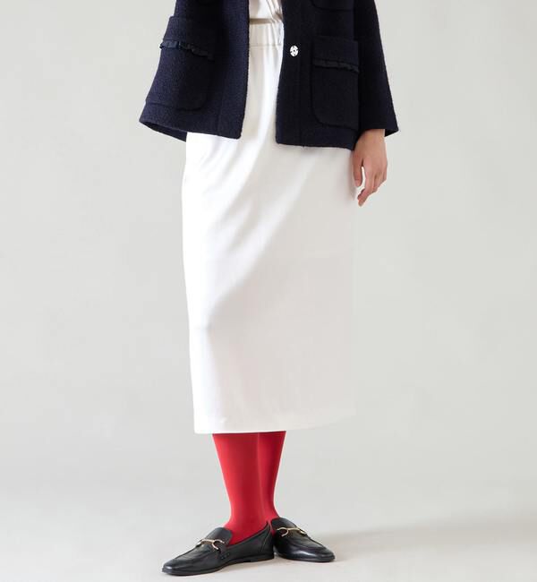 TIARA「フラップポケットセミタイトスカート」|スカート|ホワイト