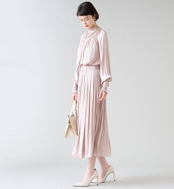 TIARA「《定番》2wayフリルネックギャザーブラウス」|シャツ・ブラウス|