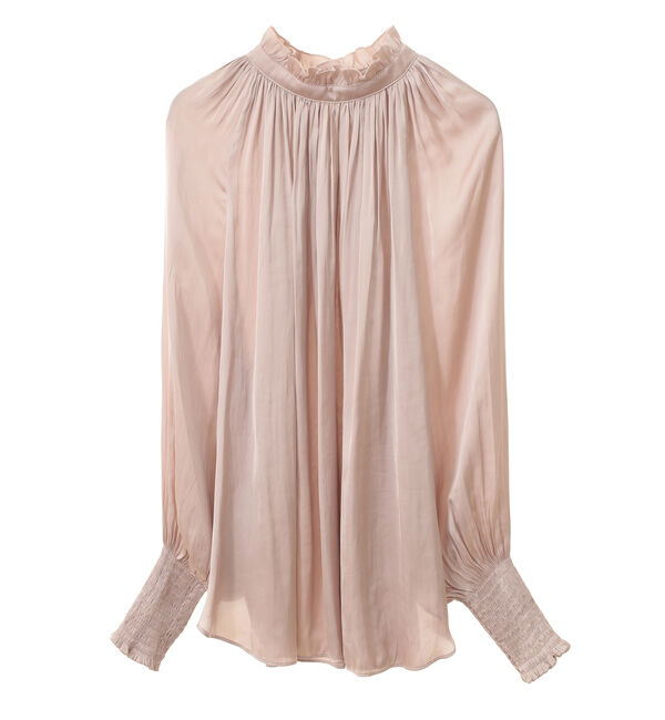 TIARA「《定番》2wayフリルネックギャザーブラウス」|シャツ・ブラウス|