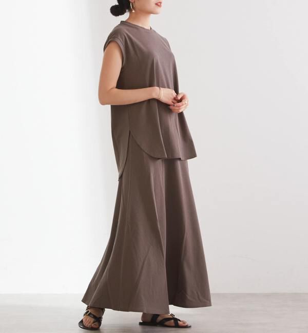 Liesse「カットソーロングスカート（セットアップ対応可）」|スカート|