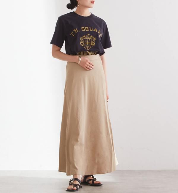 Liesse「カットソーロングスカート（セットアップ対応可）」|スカート|