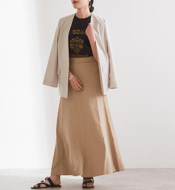 Liesse「カットソーロングスカート（セットアップ対応可）」|スカート|