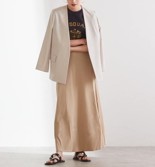 Liesse「カットソーロングスカート（セットアップ対応可）」|スカート|