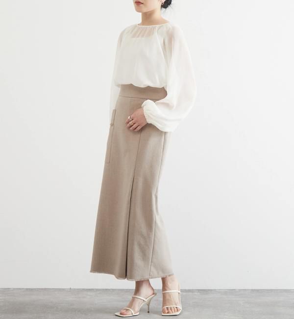 Liesse「シアーギャザーブラウス」|シャツ・ブラウス|