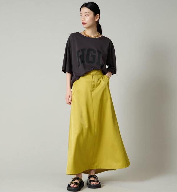 Liesse「サテンフレアスカート」|スカート|
