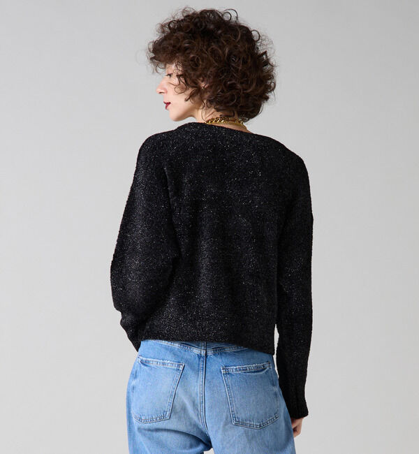 Liesse「2WAYラメニット」|カーディガン|