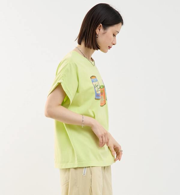 Soffitto「ヴィンテージ風プリント入りフレンチスリーブTシャツ」|Tシャツ・カットソー|