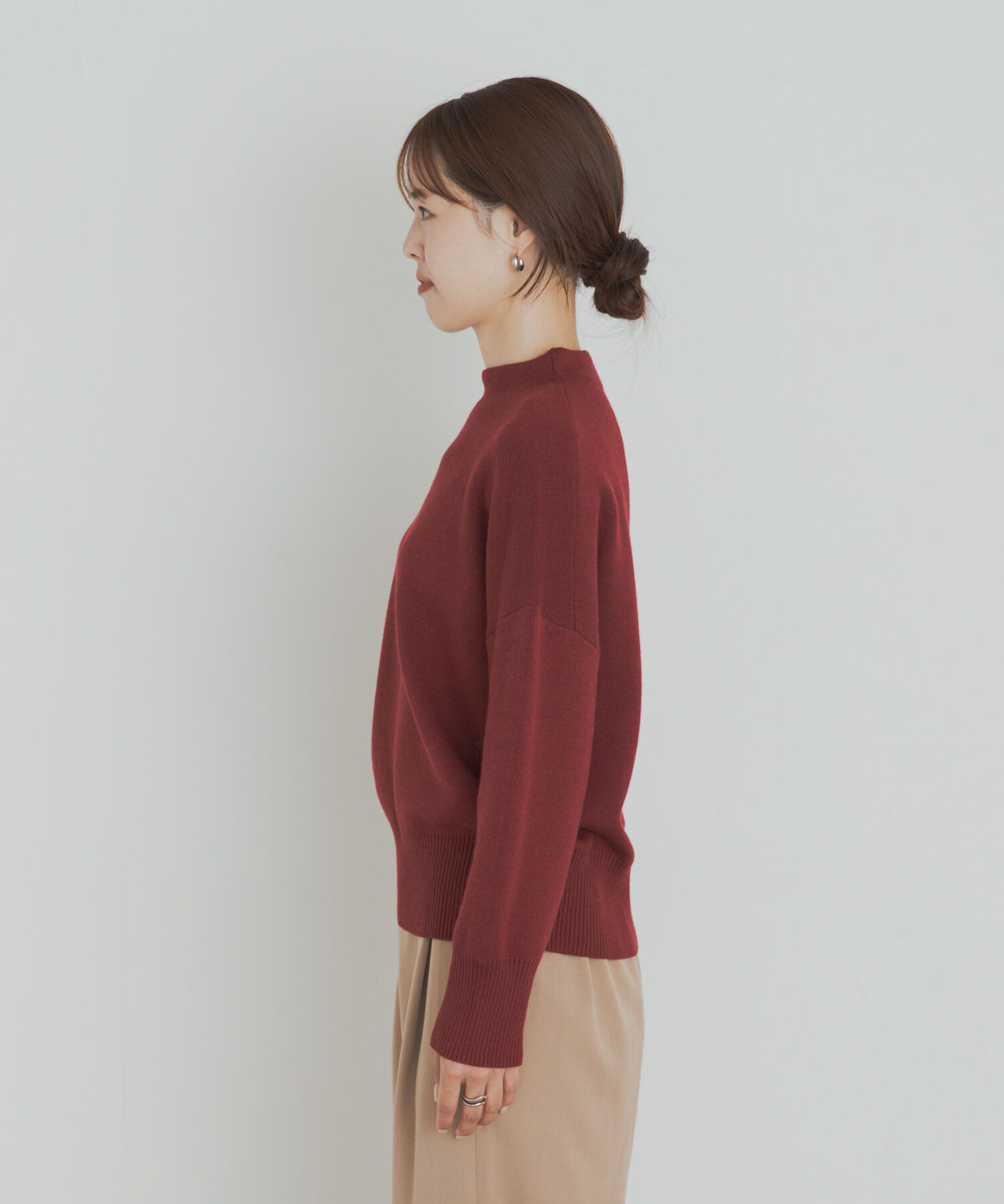 URBAN RESEARCH DOORS「『蓄熱/洗濯可』ボトルネックKNITプルオーバー」|ニット・セーター|