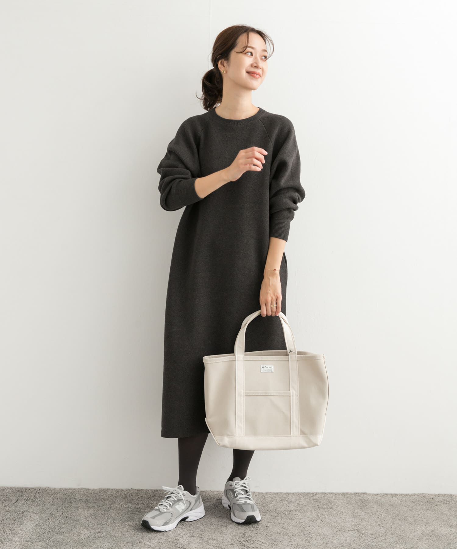 URBAN RESEARCH DOORS「スウェットライクニットワンピース」|ワンピース|